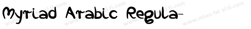 Myriad Arabic Regula字体转换